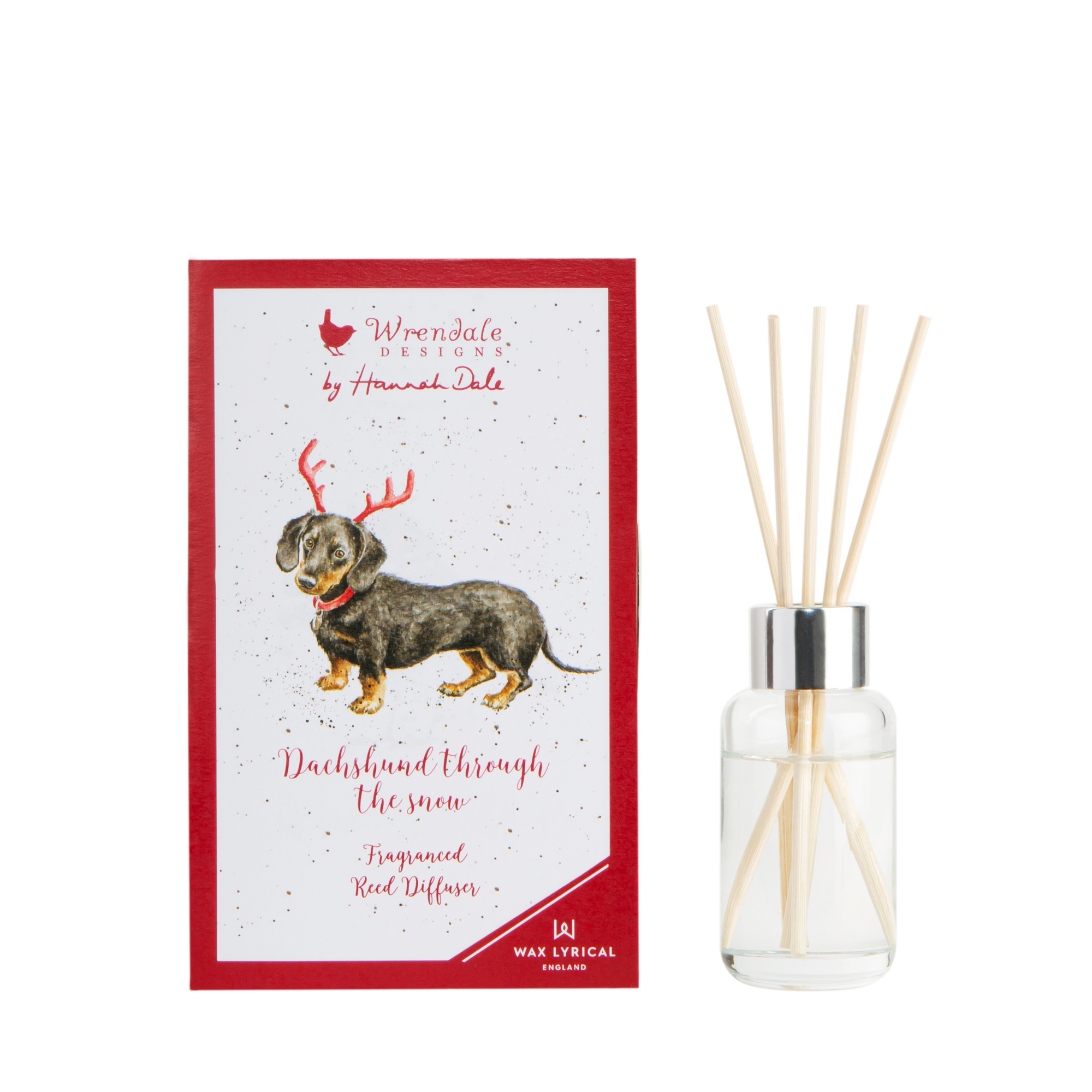Dachshund Through The Snow 40ml Reed Diffuser Gift Box image number null
